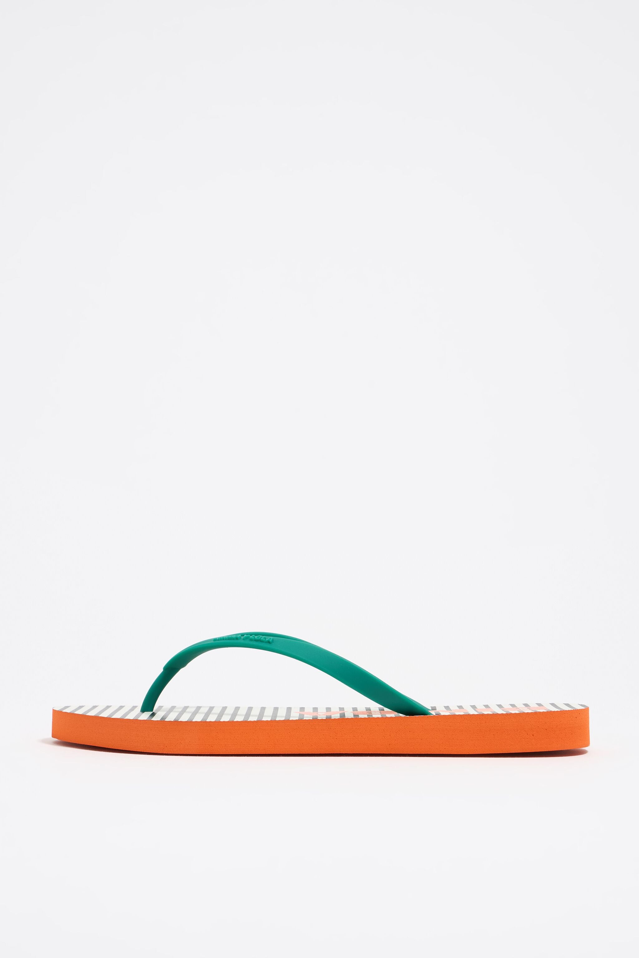 Striped flip-flop