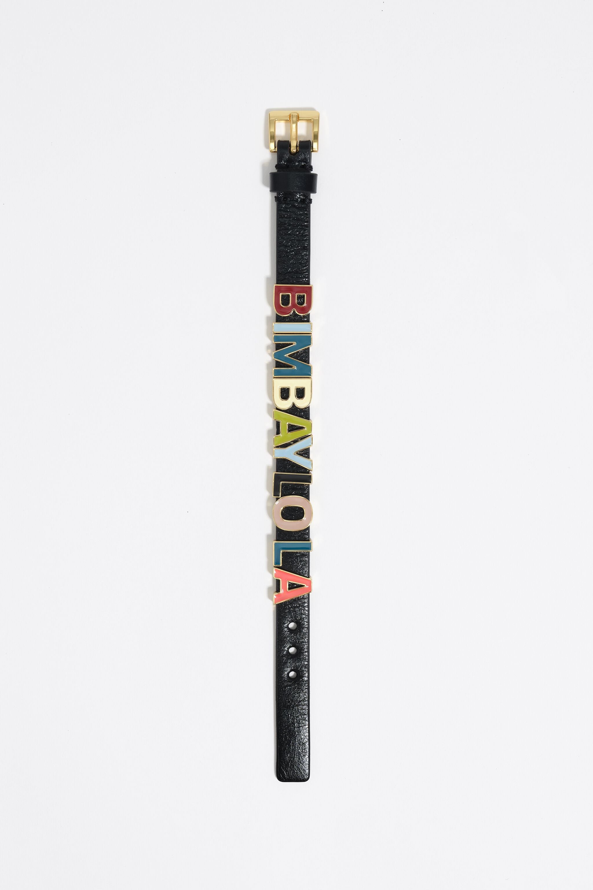 Multicolored logo strap bracelet