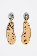 Two-tone textured earrings
