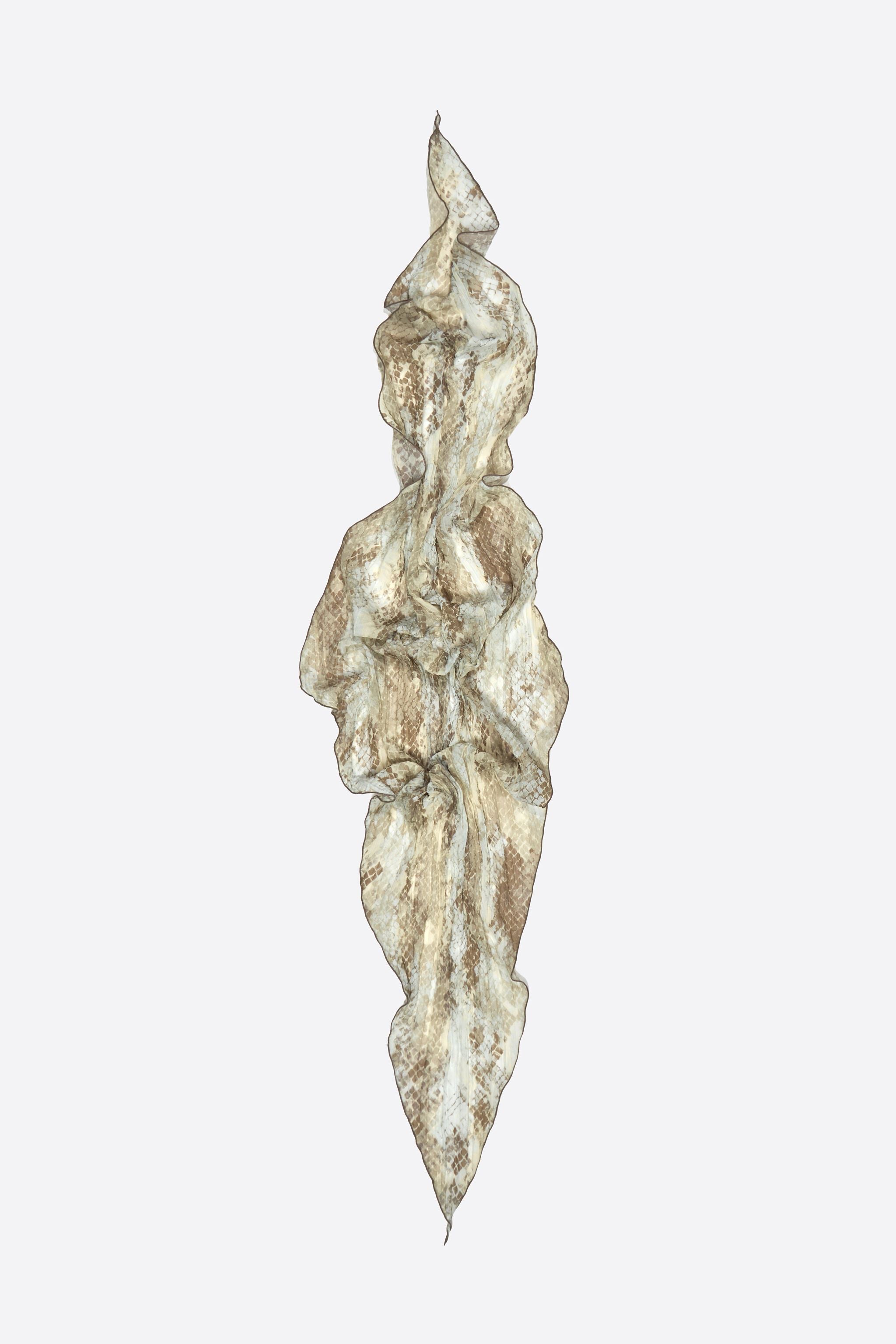 Taupe Snake print scarf