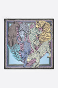 Pastel cat heart and borders scarf