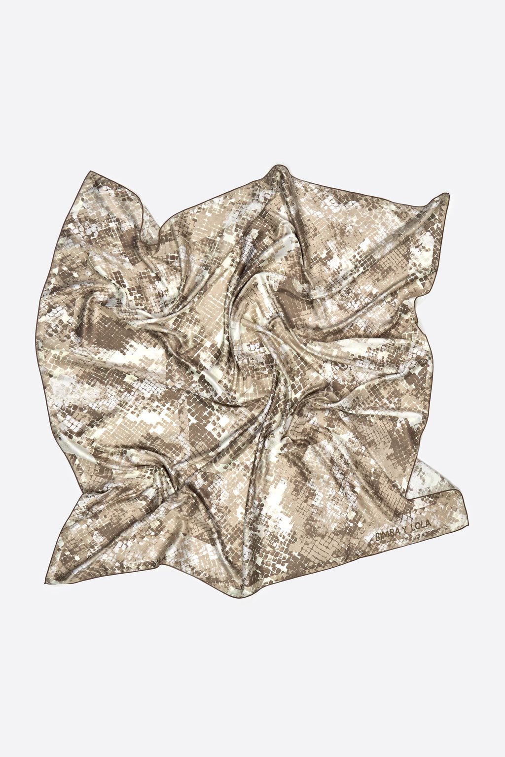 Taupe Snake print scarf