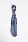 Blue esoteric scarf bag charm