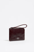 Small chestnut leather coin purse