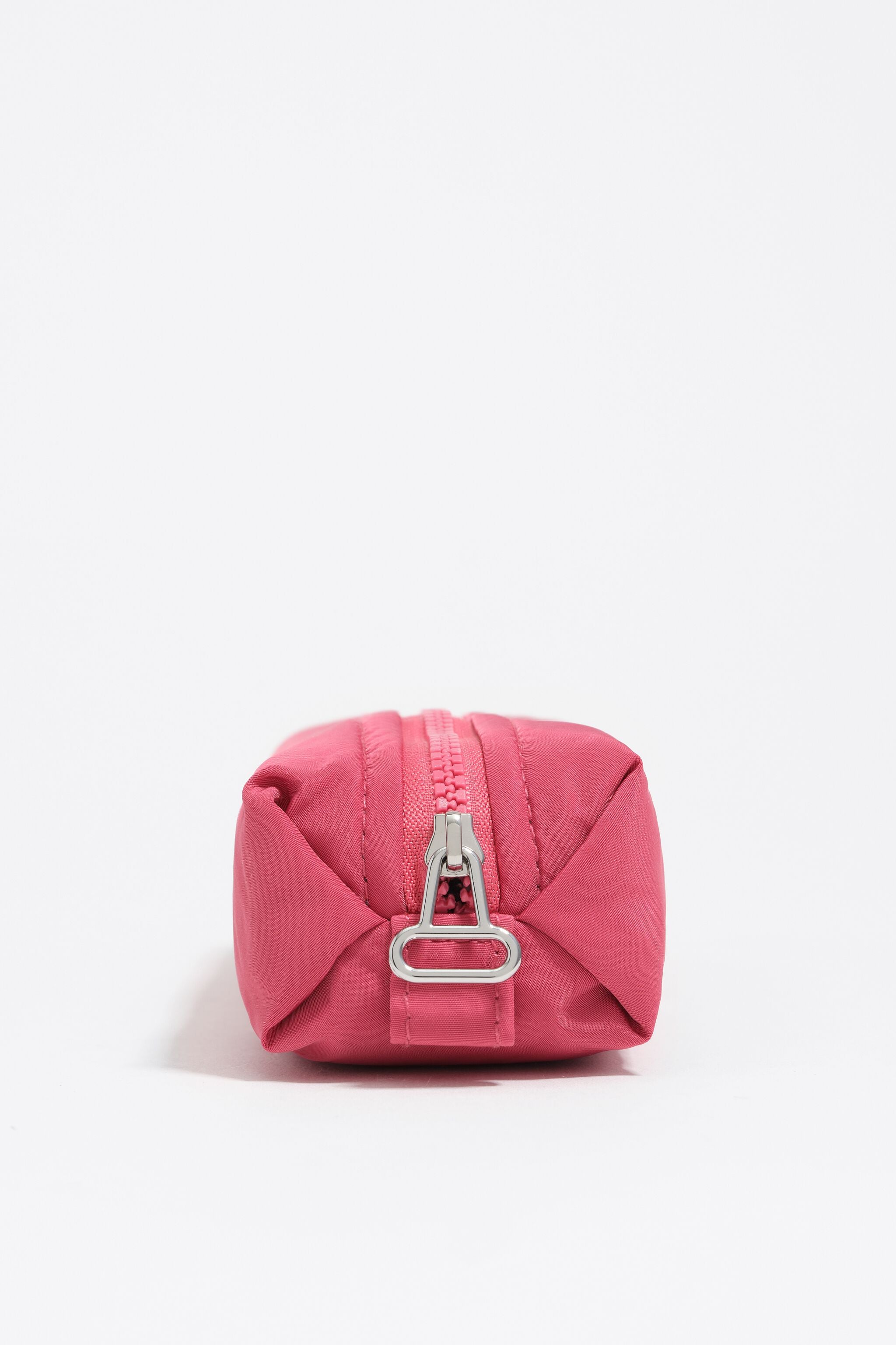 Dark pink nylon make-up case