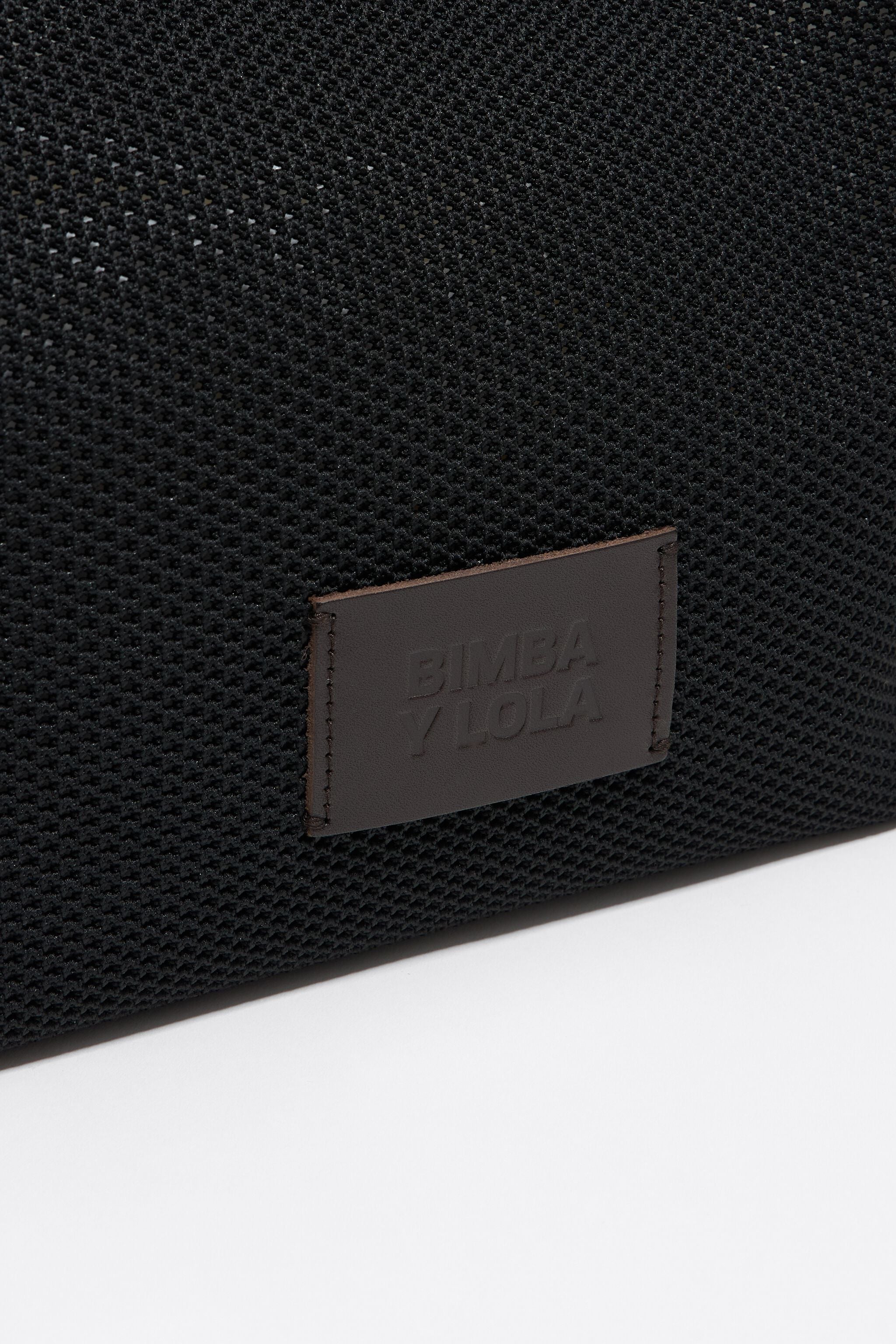 Medium black Flyknit shopper bag