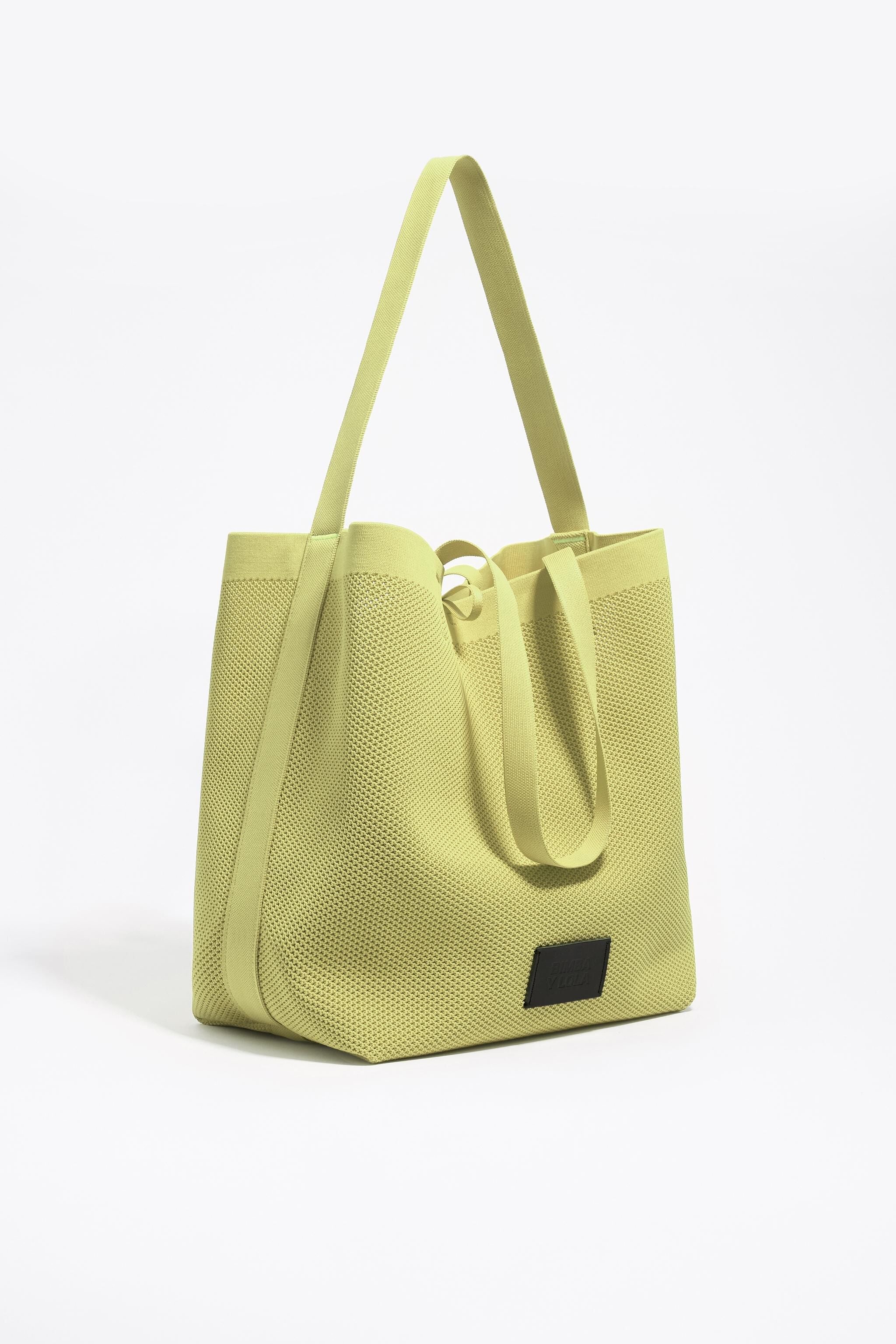 Large kiwi nylon Chihuahua shopper bag