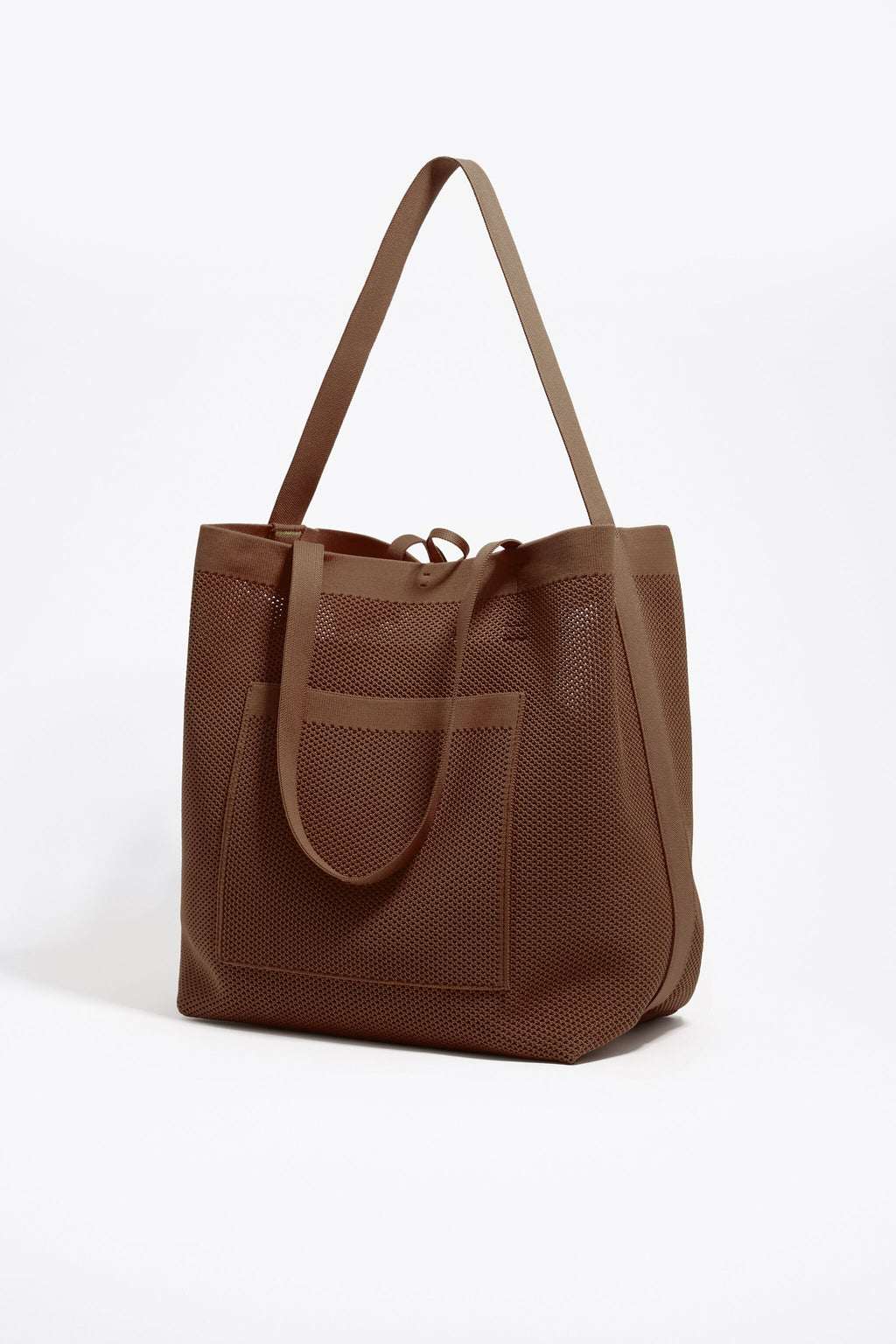 Large brown nylon Chihuahua shopper bag