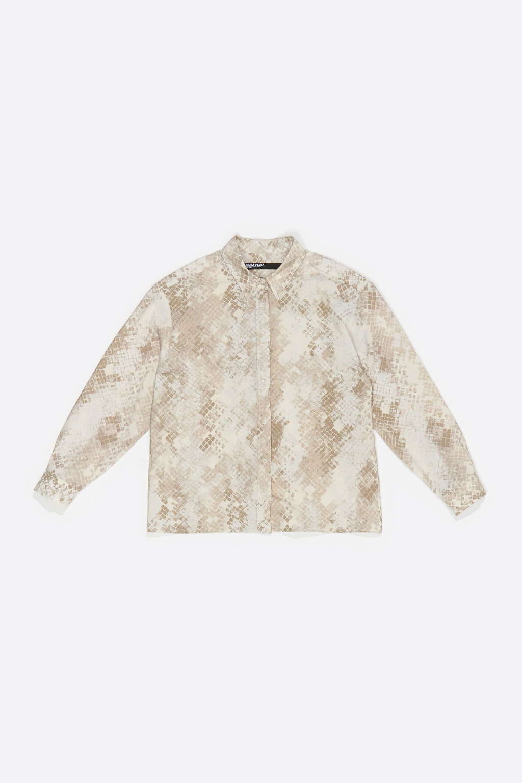 Taupe Snake boxy shirt