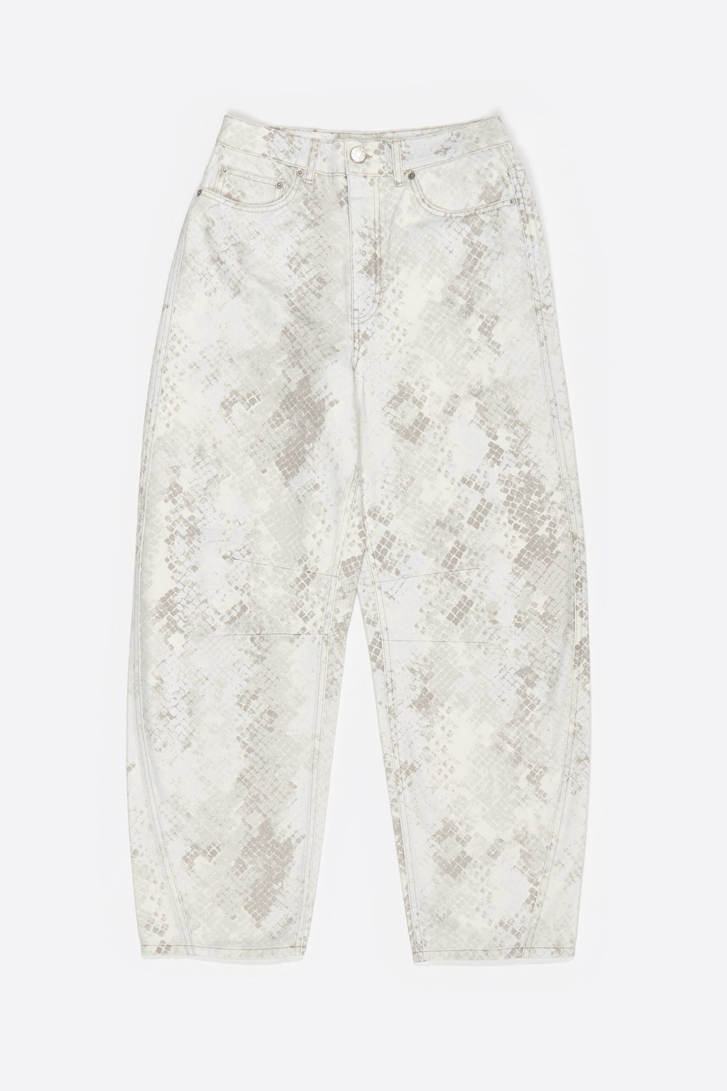 BARREL - Taupe Snake denim jeans