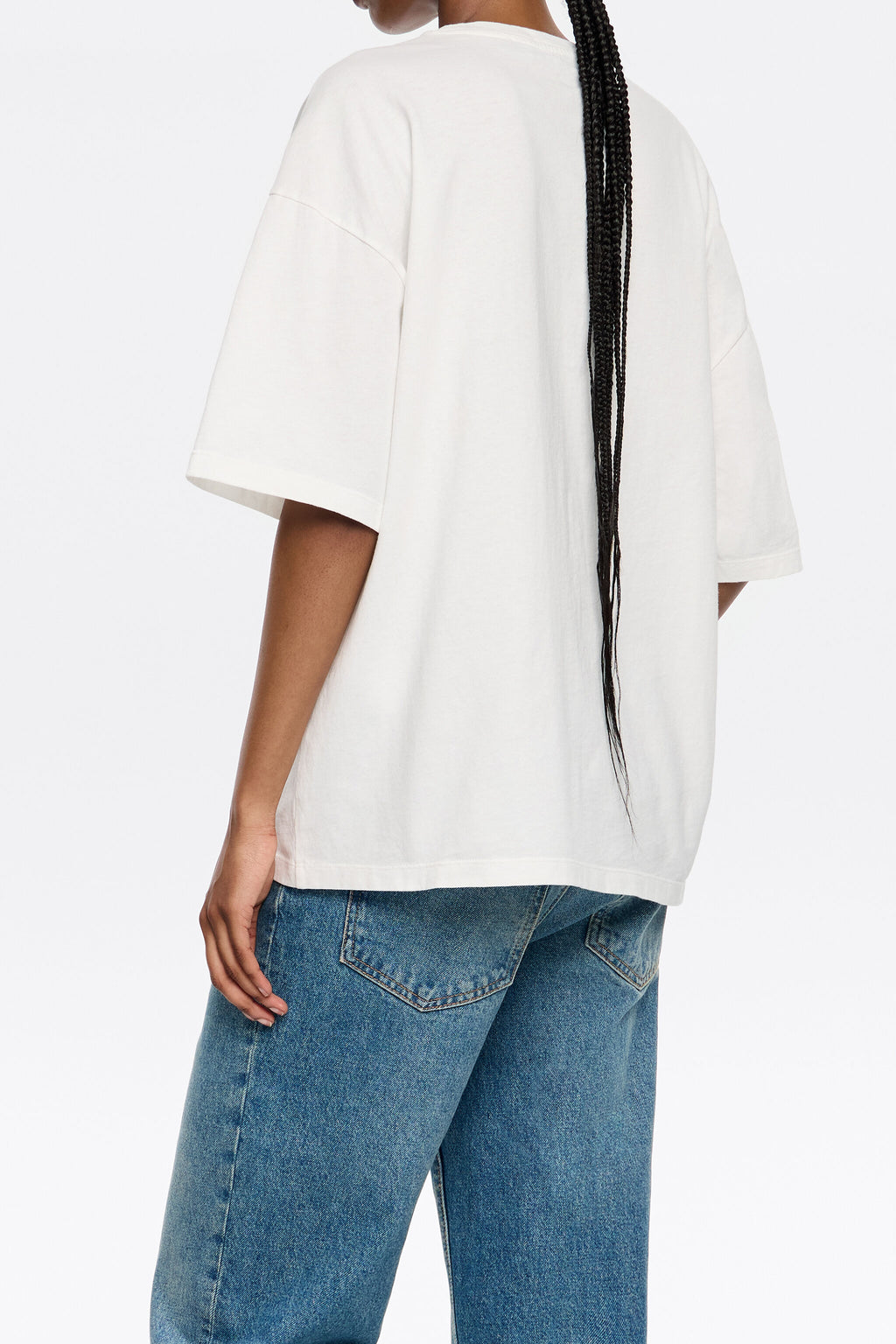 White oversize logo T-shirt