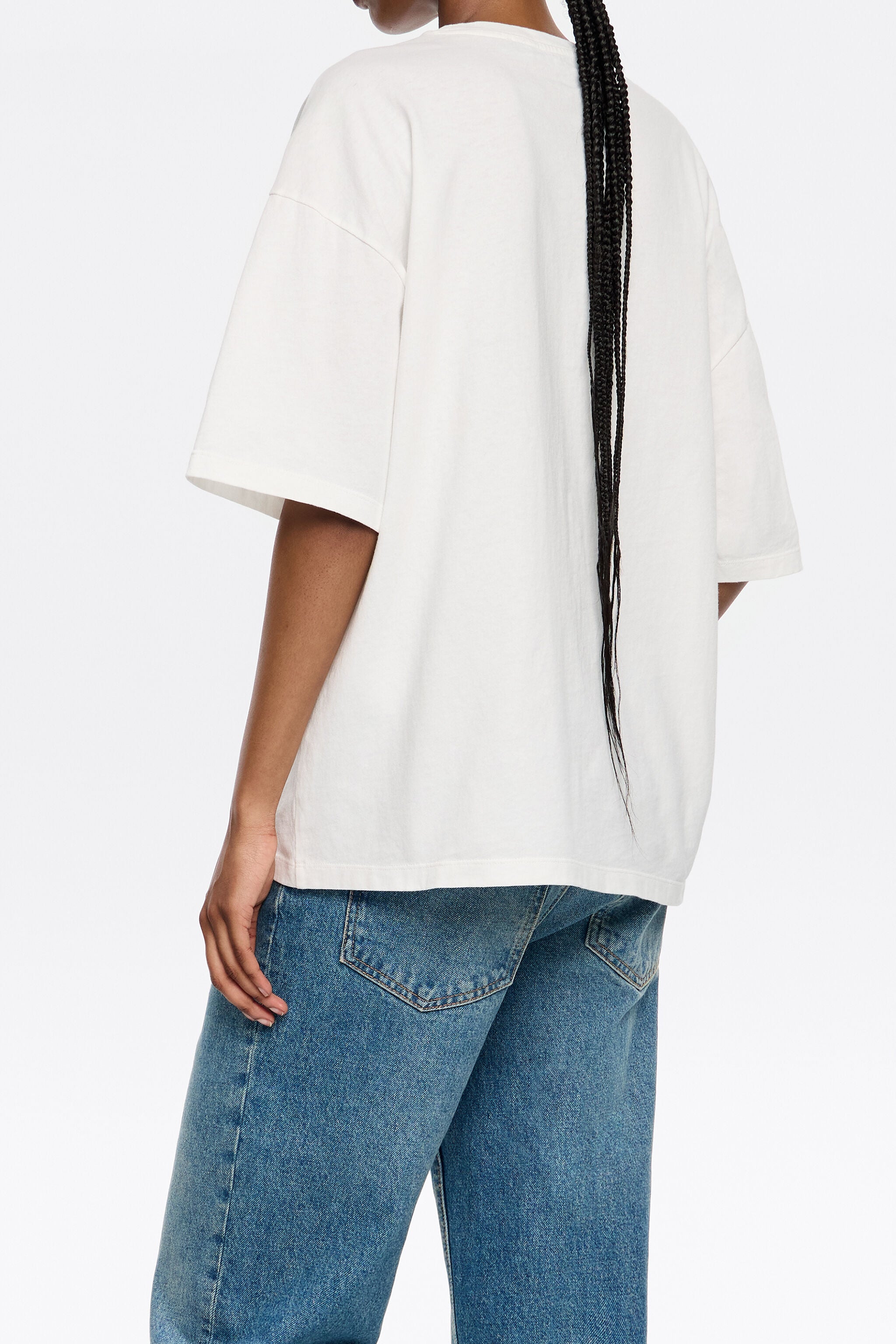 White oversize logo T-shirt