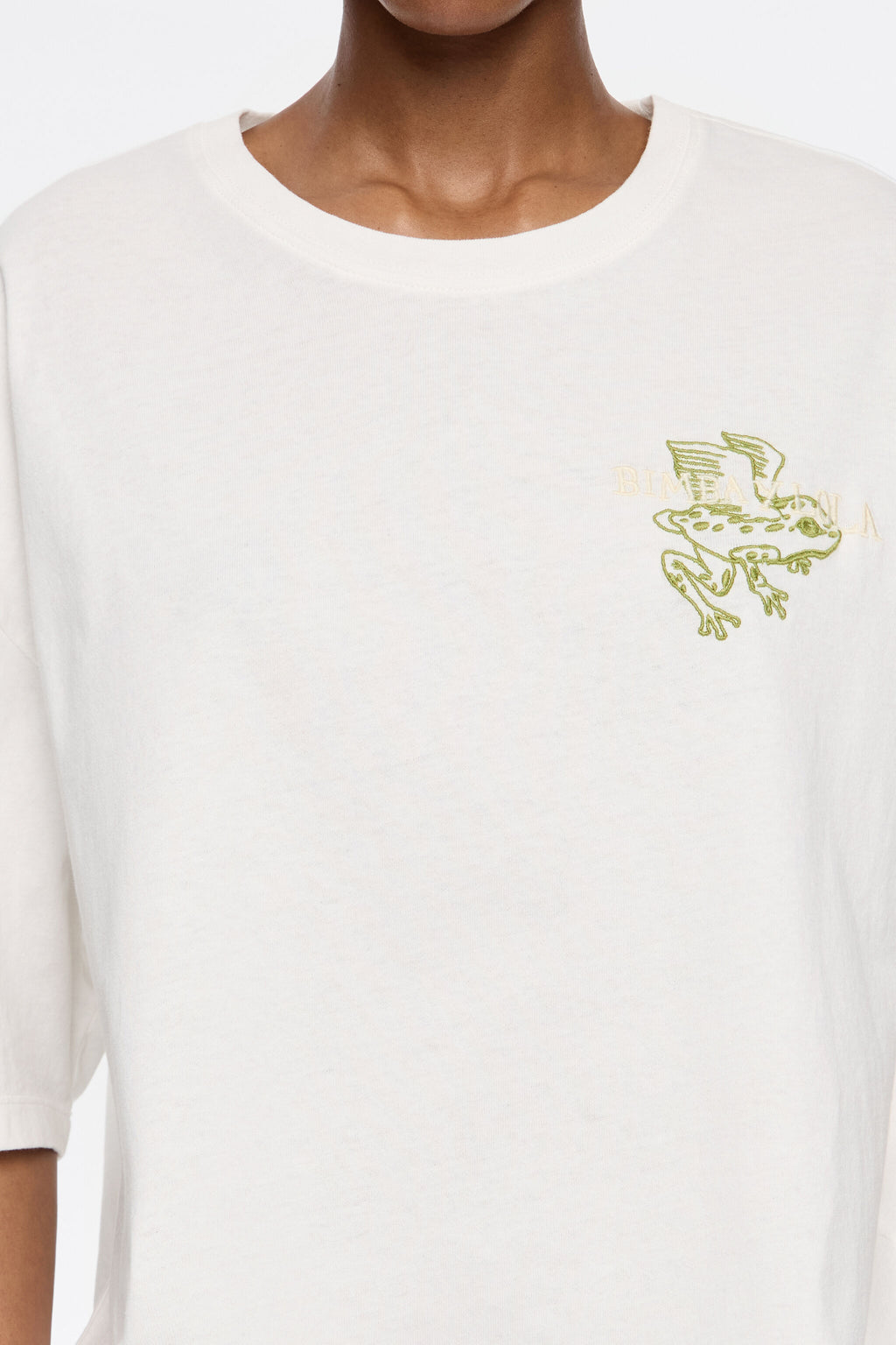 White oversize logo T-shirt